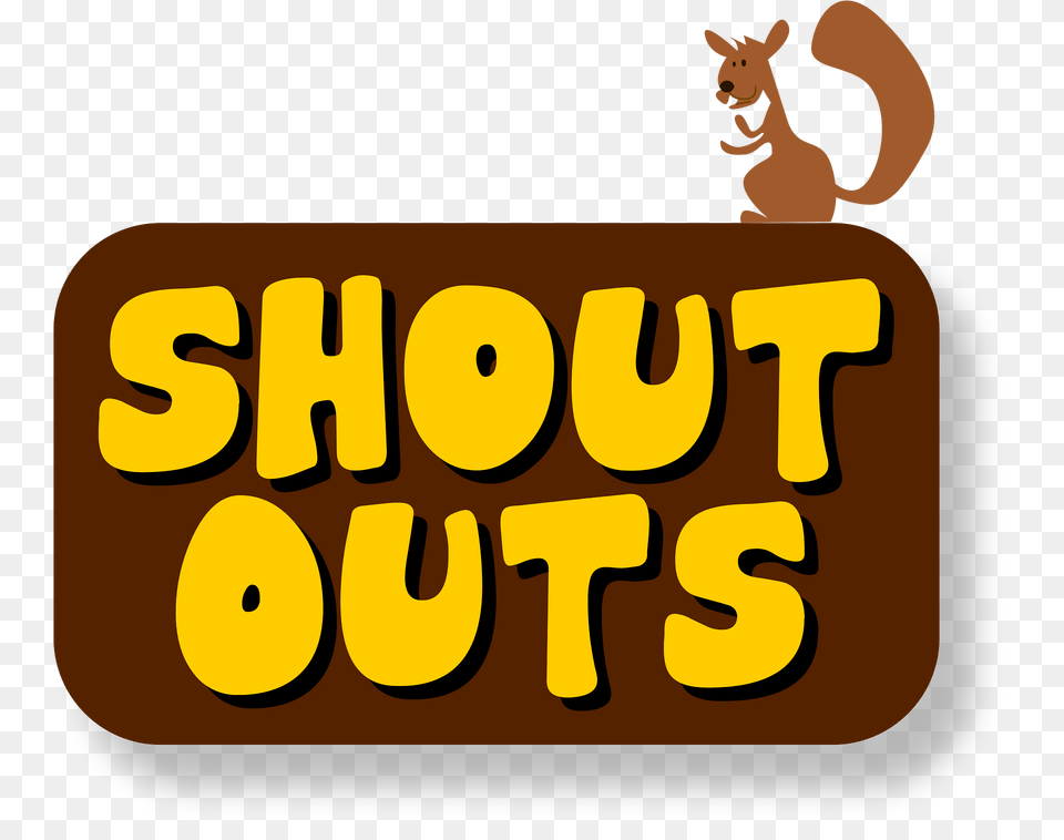 Squirrel Clipart, Text Free Png