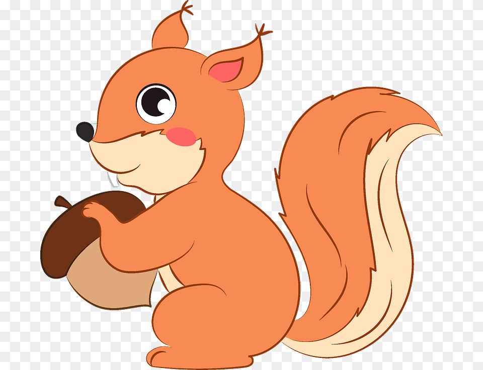 Squirrel Clipart Cartoon, Baby, Person, Face, Head Free Png Download