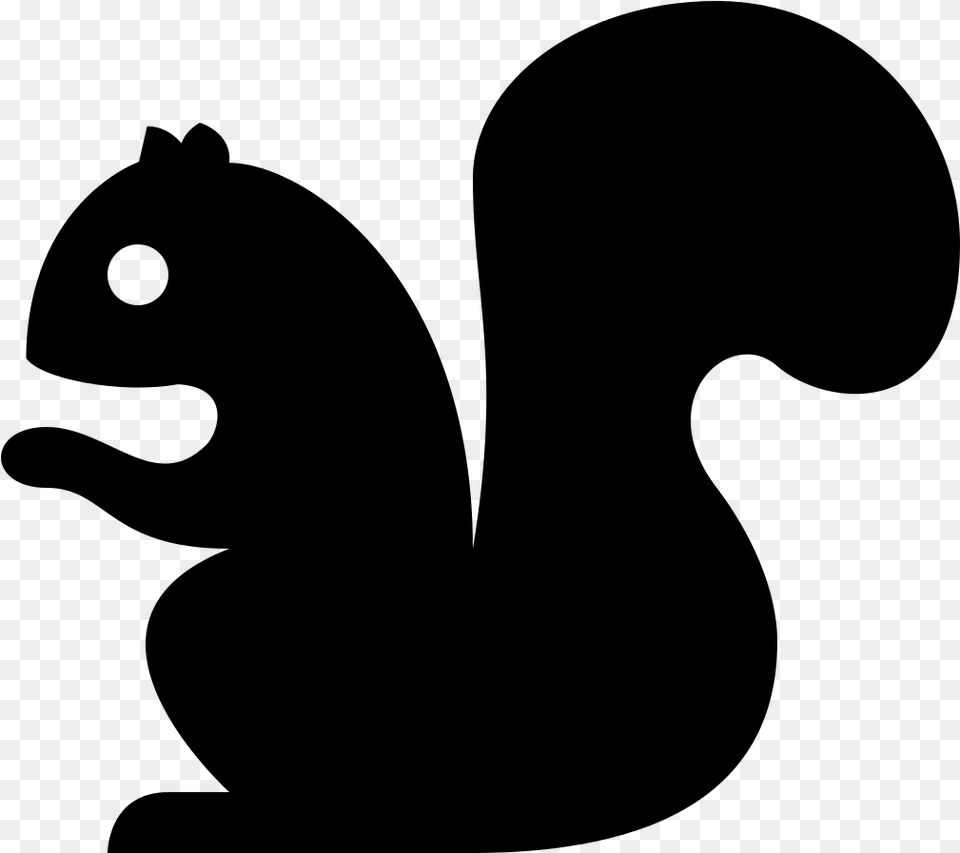 Squirrel Icon, Gray Free Transparent Png