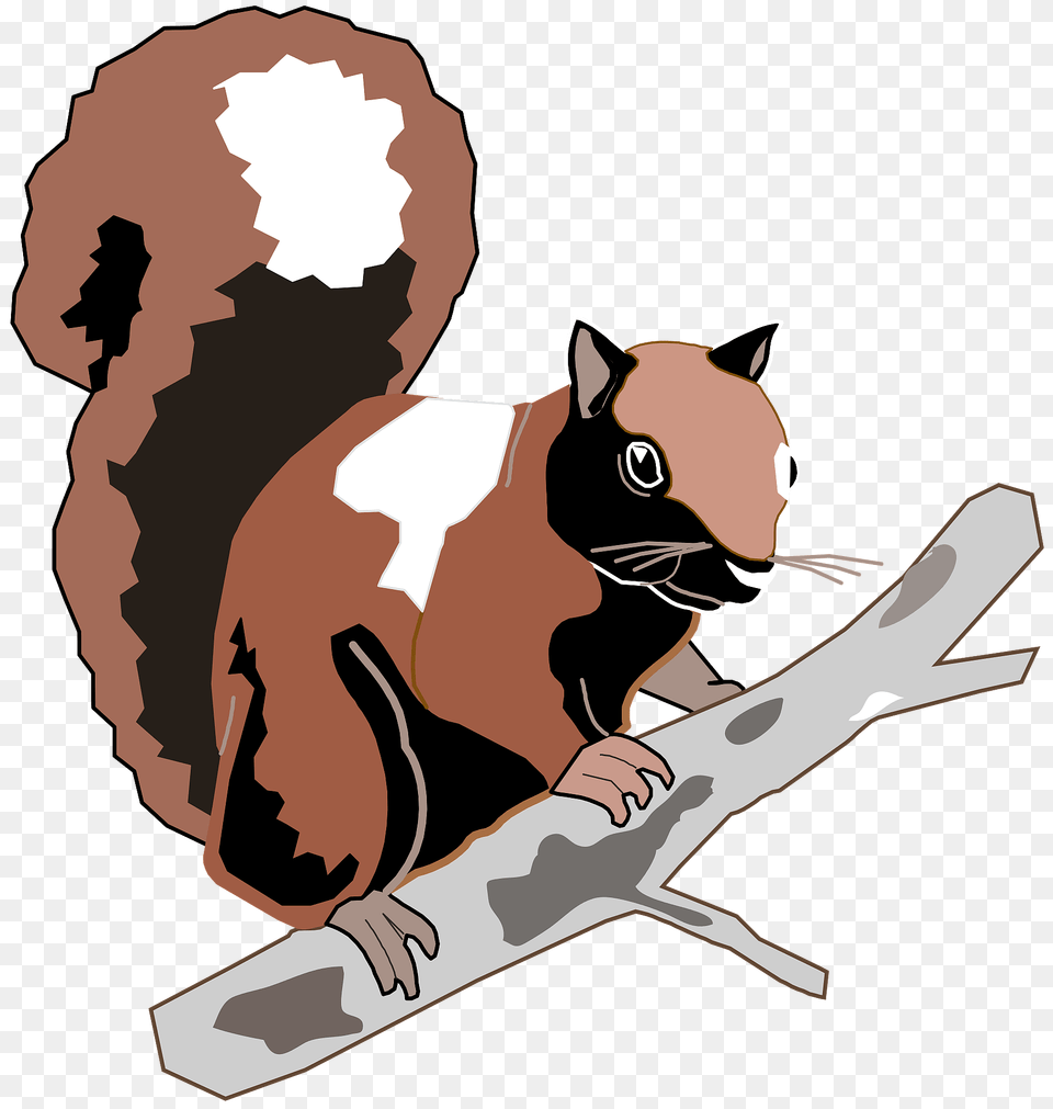 Squirrel On Branch Clipart, Animal, Mammal, Kangaroo Free Png Download