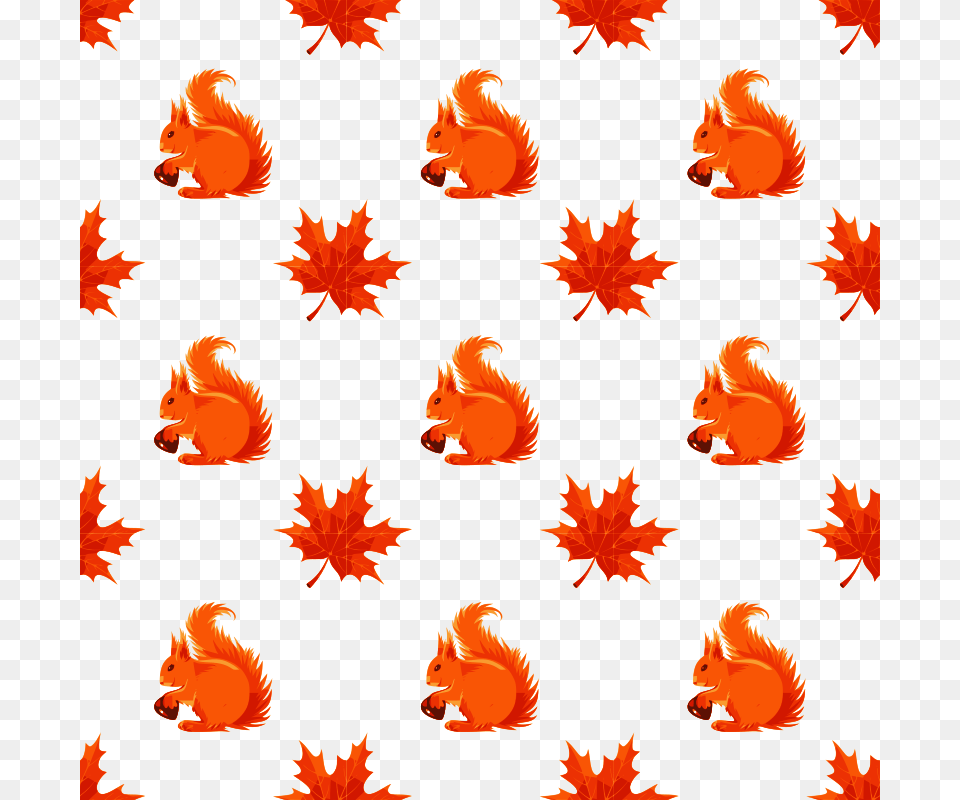 Squirrel Pattern Clipart Squirrel Clip Art Illustration, Leaf, Plant Free Png