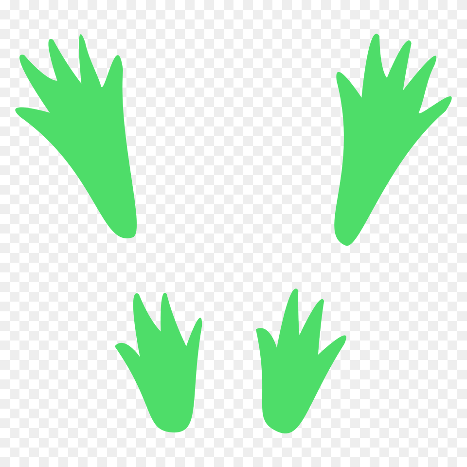 Squirrel Paws Silhouette, Green, Logo Png Image