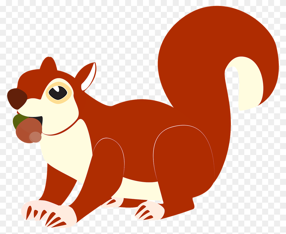 Squirrel With Acorns Clipart, Animal, Mammal, Fish, Sea Life Free Png