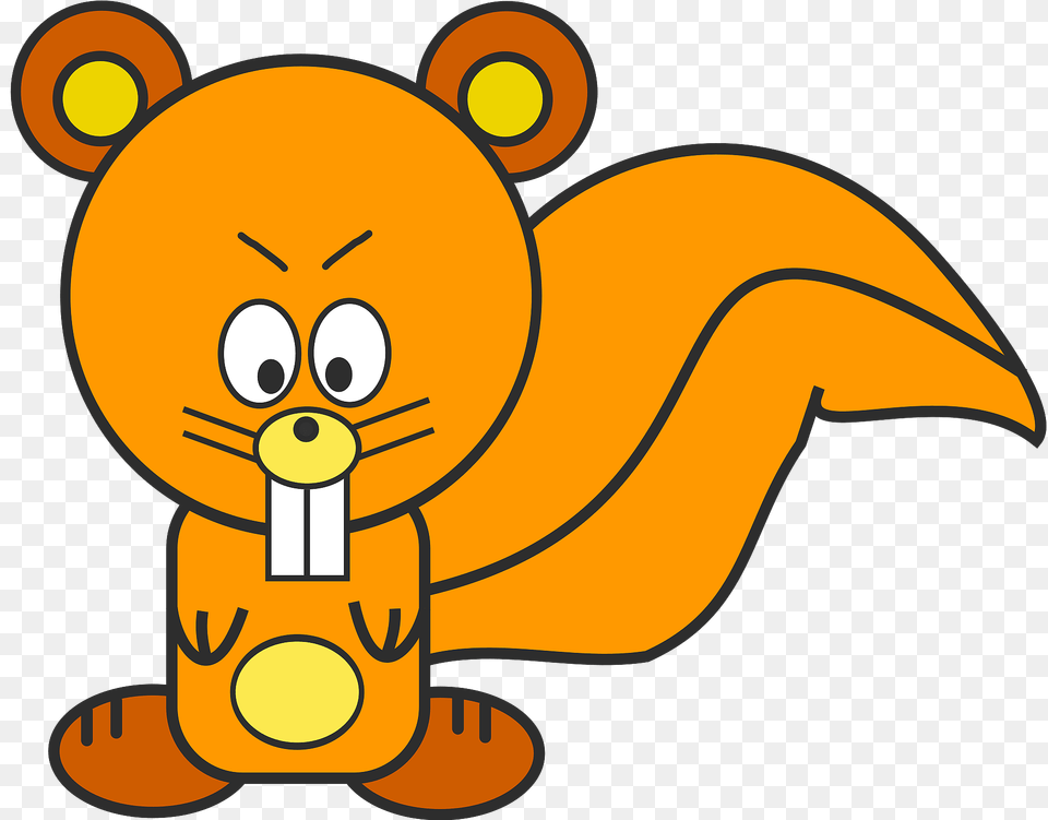 Squirrel With Big Front Teeth Clipart, Banana, Food, Fruit, Plant Free Transparent Png