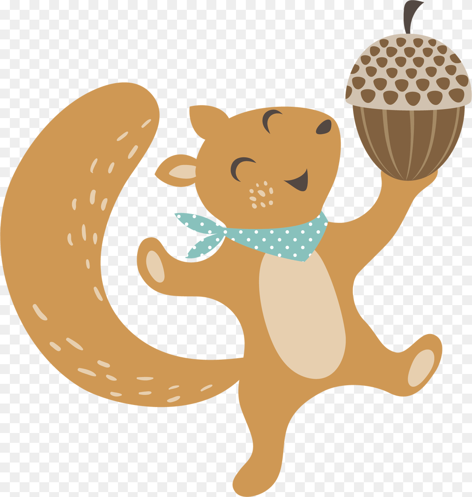 Squirrel Woodland And Forest Animals Thanksgiving Woodland Animals Vector, Nut, Vegetable, Food, Produce Png
