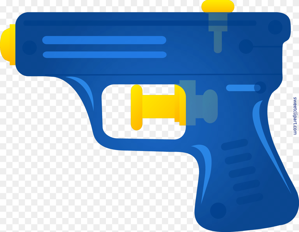 Squirt Gun Blue Clip Art, Toy, Water Gun, Firearm, Weapon Free Png