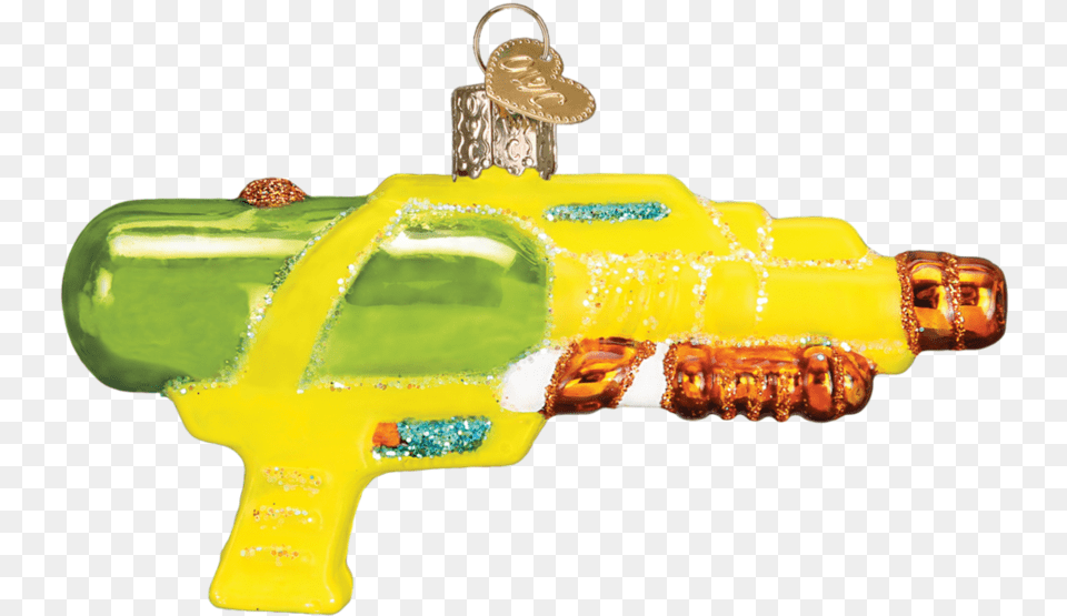 Squirt Gun Ornament Old World Christmas Baby39s First Christmas Heart Glass, Toy, Water Gun, Person Free Png