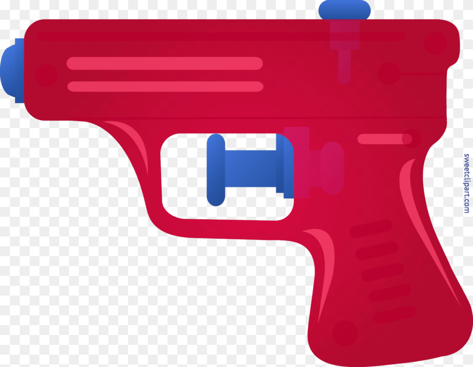 Squirt Gun Red Clip Art, Toy, Water Gun, Firearm, Weapon Free Png