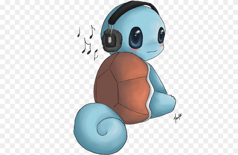 Squirtle Music Break Cute Pictures Of Squirtle, Electronics, Headphones Free Png
