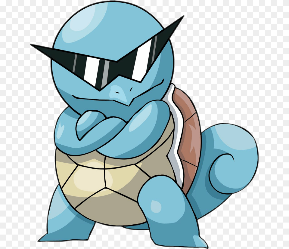 Squirtle Pokemon Pokemon Squirtle With Glasses, Plush, Toy, Art, Baby Png Image