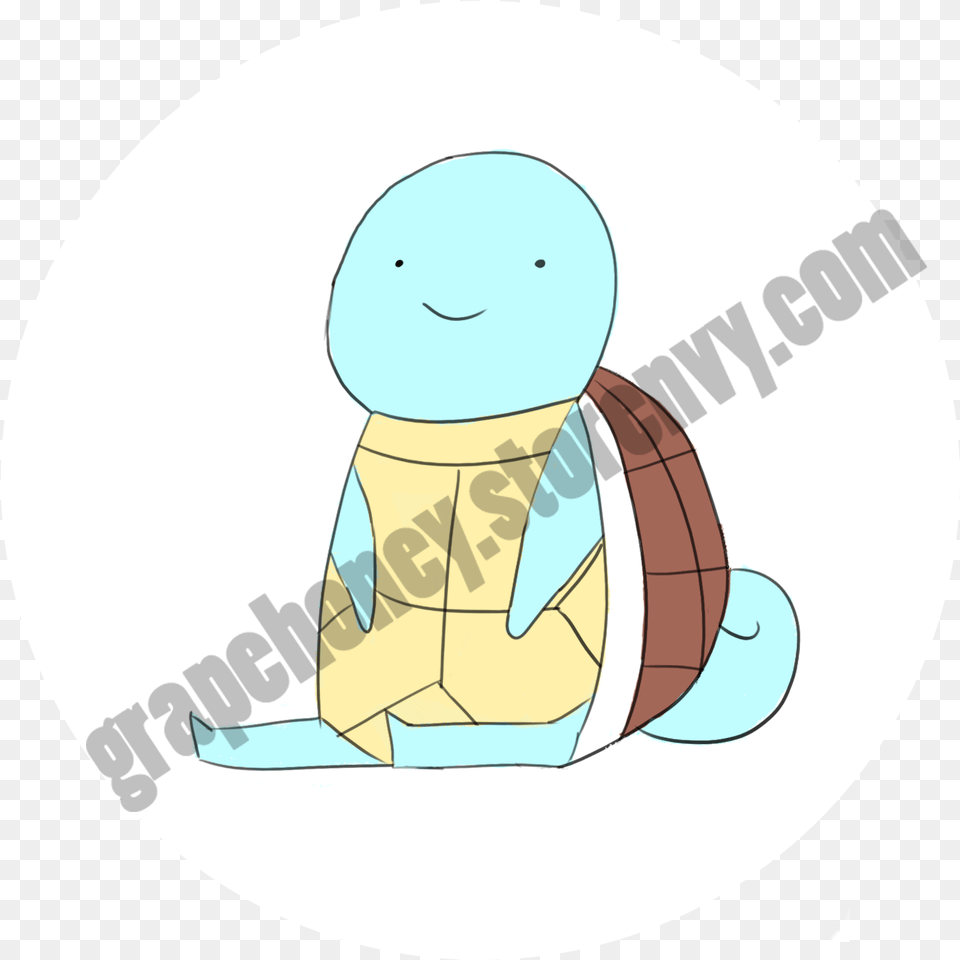 Squirtle Vinyl Sticker Watchmen Smiley, Kneeling, Person, Baby, Outdoors Png Image