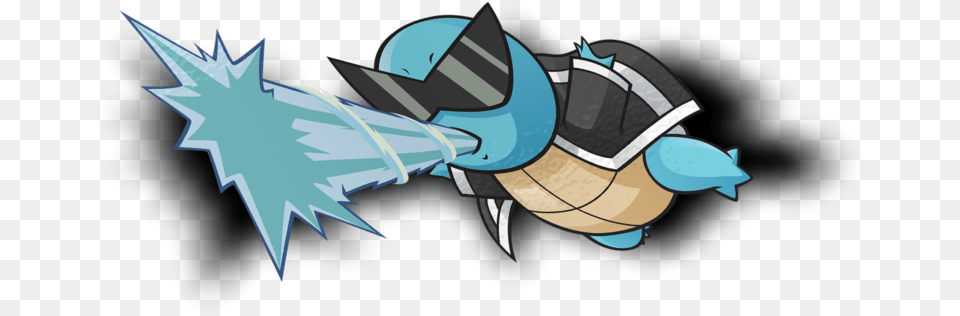 Squirtle X Squad Full Sticker Graphic Design, Animal, Bird, Jay, Fish Png Image