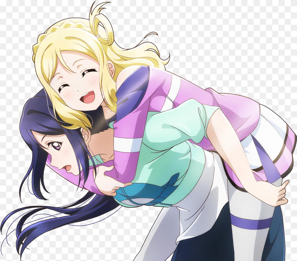 Sr Ohara Mari Closest Happiness Kanan Matsura Cards All Stars, Publication, Book, Comics, Adult Png Image