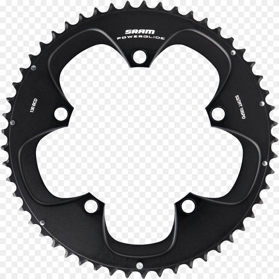 Sram Tsm 10 Speed Chainring Sram Red Black Chainring 50t 110 Bcd, Machine, Wheel, Spoke Free Png Download