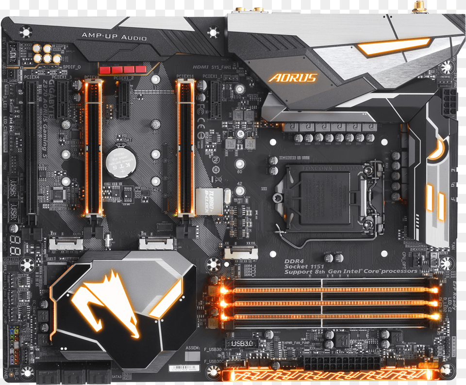 Src Gigabyte Z370 Aorus Gaming, Computer Hardware, Electronics, Hardware, Scoreboard Free Transparent Png