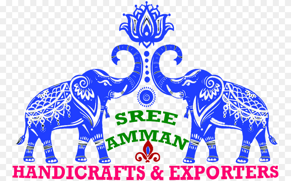 Sree Amman Handicrafts And Exporters Elephant And Lotus, Animal, Zoo, Circus, Leisure Activities Png Image