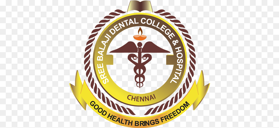 Sree Balaji Dental College Amp Hospital Balaji Dental College Logo, Badge, Symbol, Emblem, Cross Png
