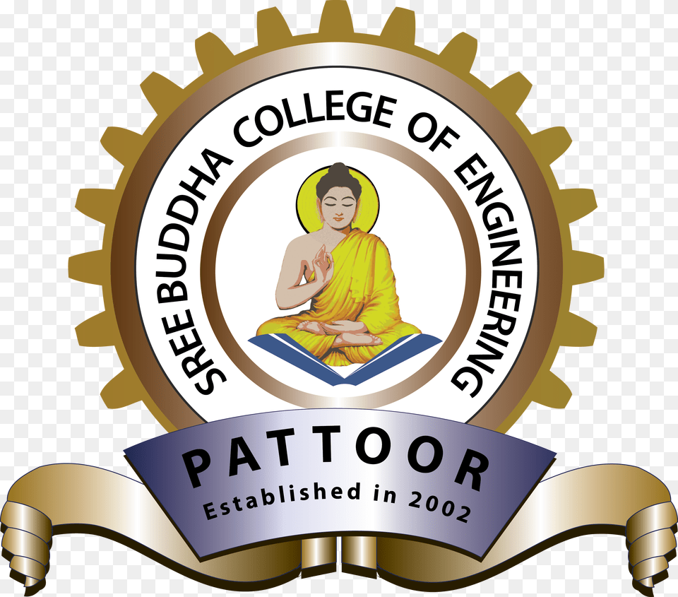 Sree Buddha College Of Engineering Pattoor Logo, Badge, Symbol, Adult, Female Free Transparent Png