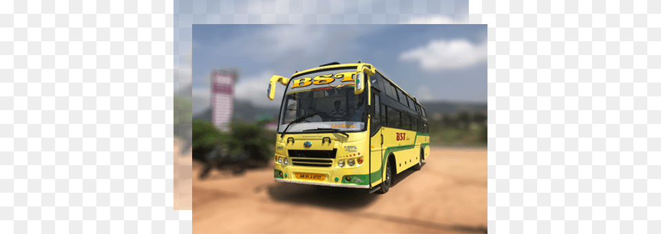 Sri Bst Travels Operating Bus Services From Coimbatore School Bus, Transportation, Vehicle, Person, Tour Bus Free Png Download