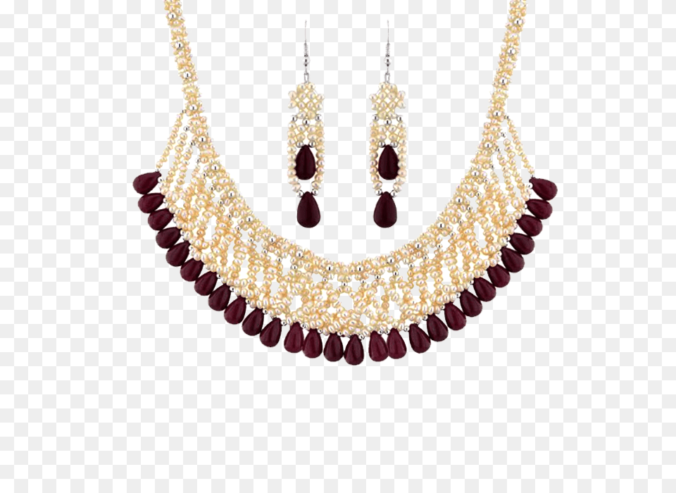 Sri Jagdamba Pearls Astounding Pearl Necklace Set Buy Online, Accessories, Earring, Jewelry, Diamond Free Transparent Png