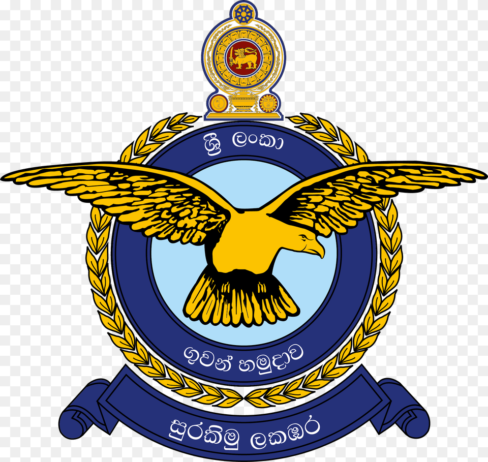 Sri Lanka Air Force Emblem, Badge, Logo, Symbol Png Image