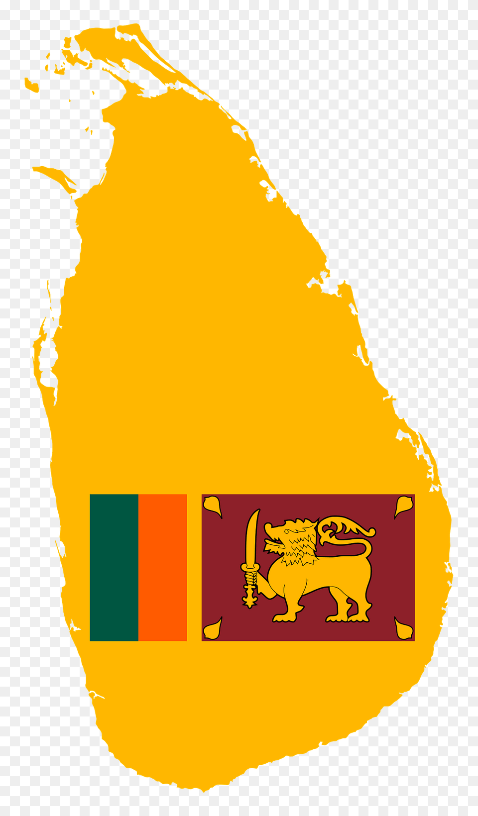 Sri Lanka Map Flag Clipart, Land, Nature, Outdoors, Person Png Image