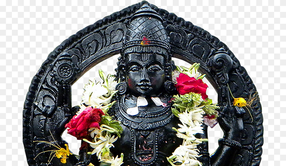 Sri Varadaraja Venkataramana Temple Hariharapura Statue, Flower Bouquet, Plant, Flower, Flower Arrangement Png
