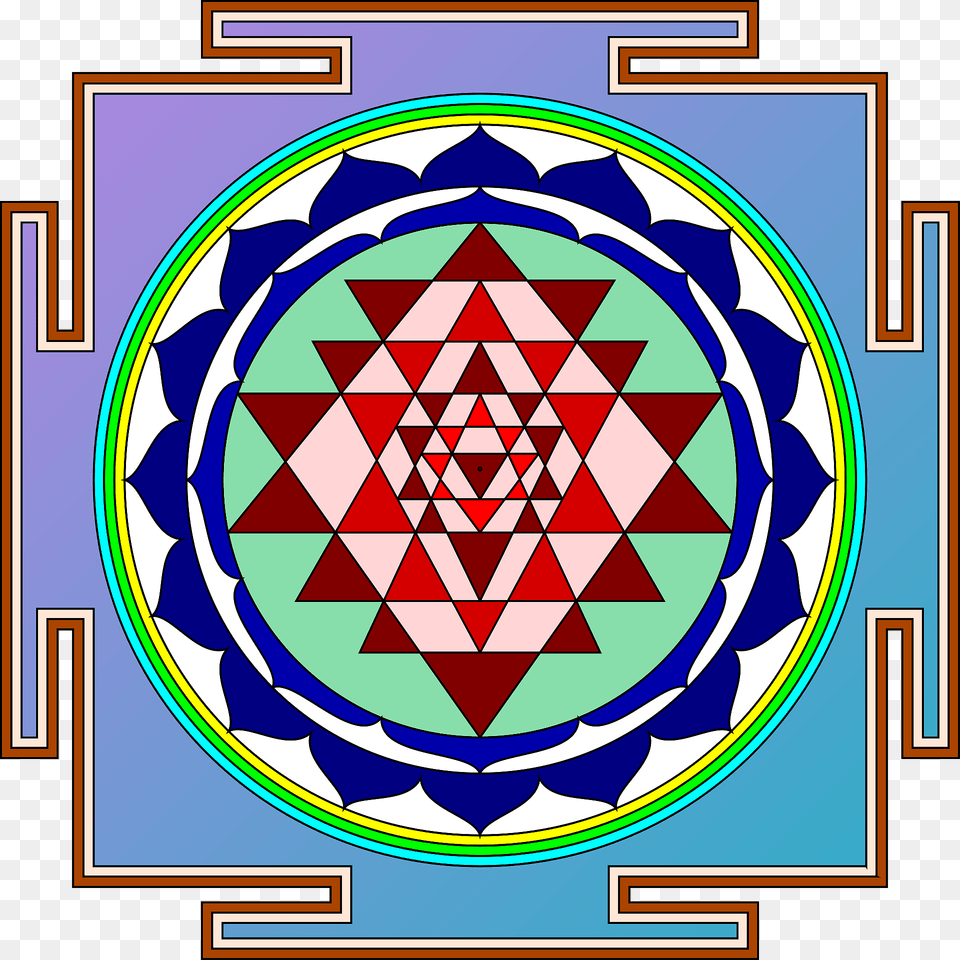 Sri Yantra Chakra Symbol Clipart, Pattern, Art, Emblem Free Transparent Png