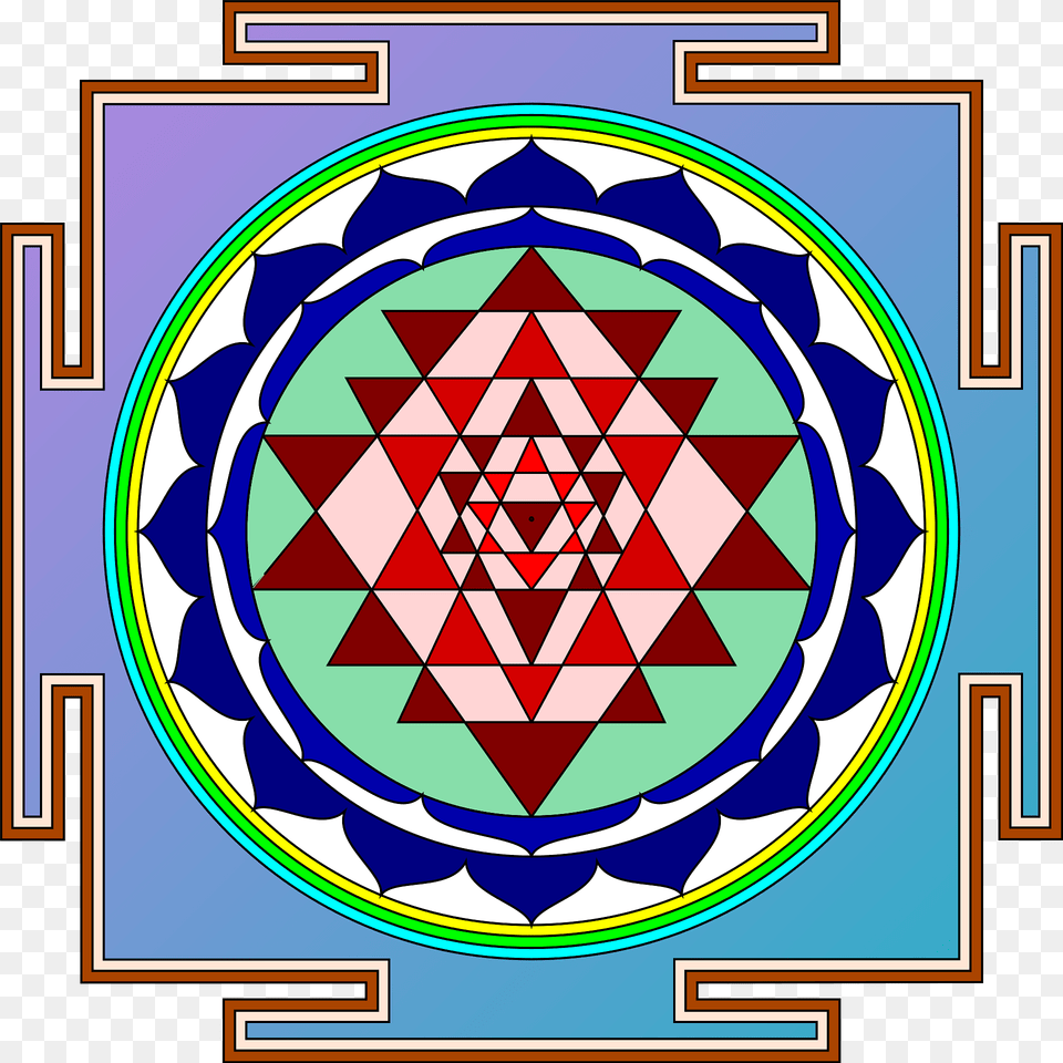 Sri Yantra Clipart, Pattern, Art, Emblem, Symbol Free Png Download