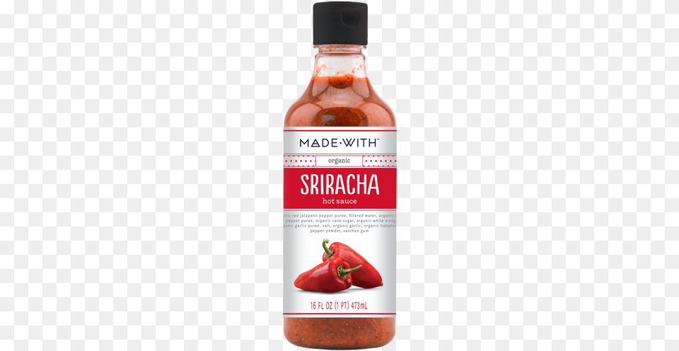 Sriracha Hot Sauce Made With Hot Sauce Organic Sriracha 16 Fl Oz, Food, Ketchup Free Png Download