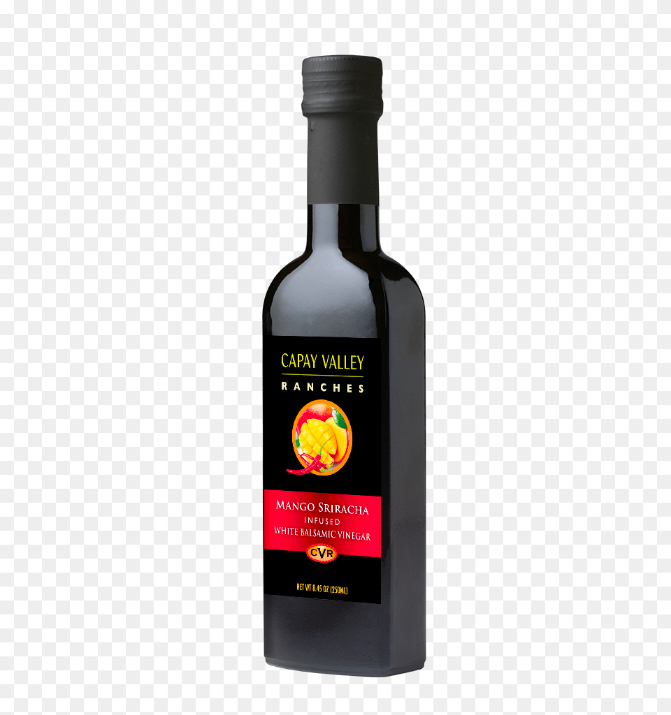 Sriracha Mango White Balsamic Capay Valley Ranches, Alcohol, Beverage, Bottle, Liquor Free Png Download