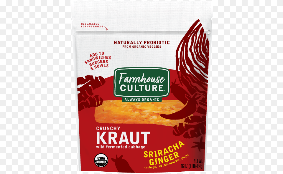 Srirachaginger Kraut Fermented, Advertisement, Poster Png Image