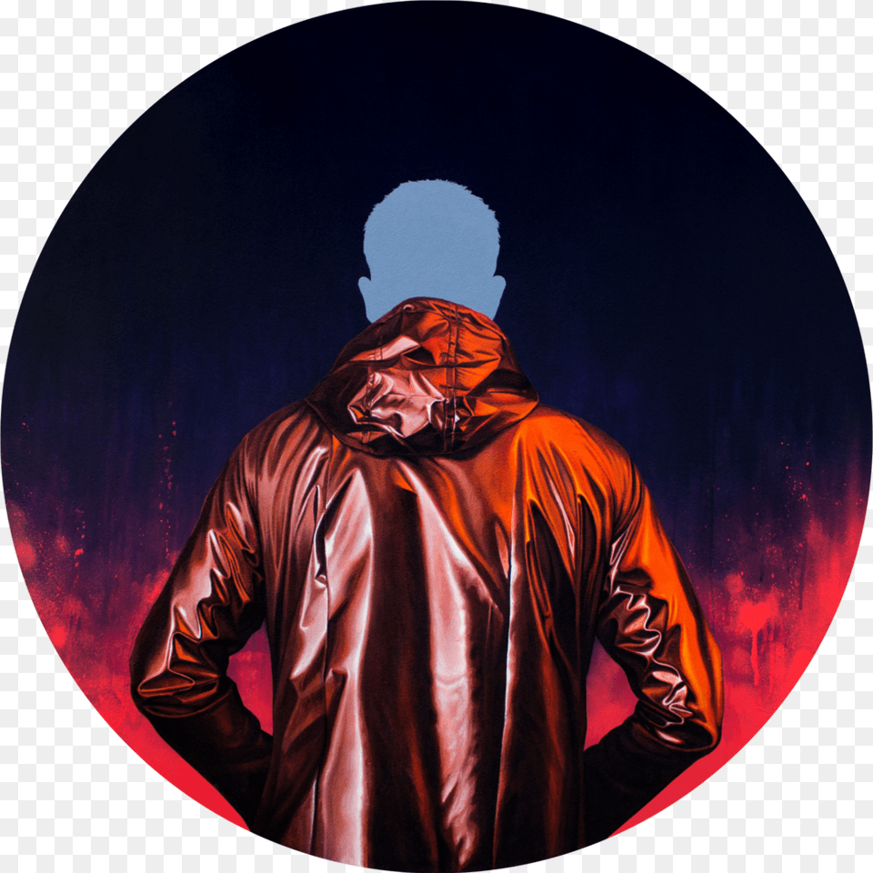 Srm Untitled Circle 2 2018 110x110cm Circle, Jacket, Clothing, Coat, Person Png