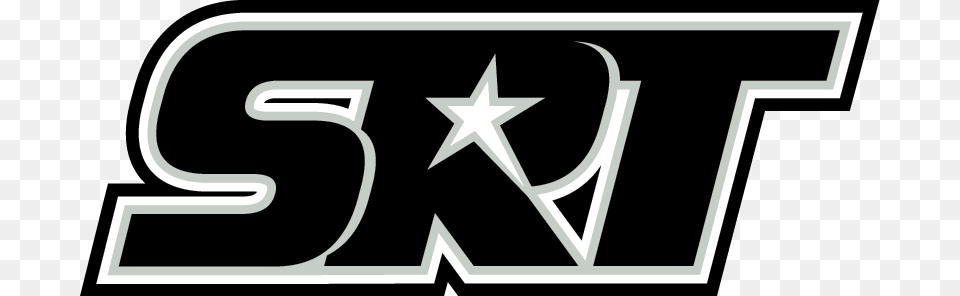 Srt Logo Black Gray White Black Srt Logo, Symbol, Emblem Free Png Download