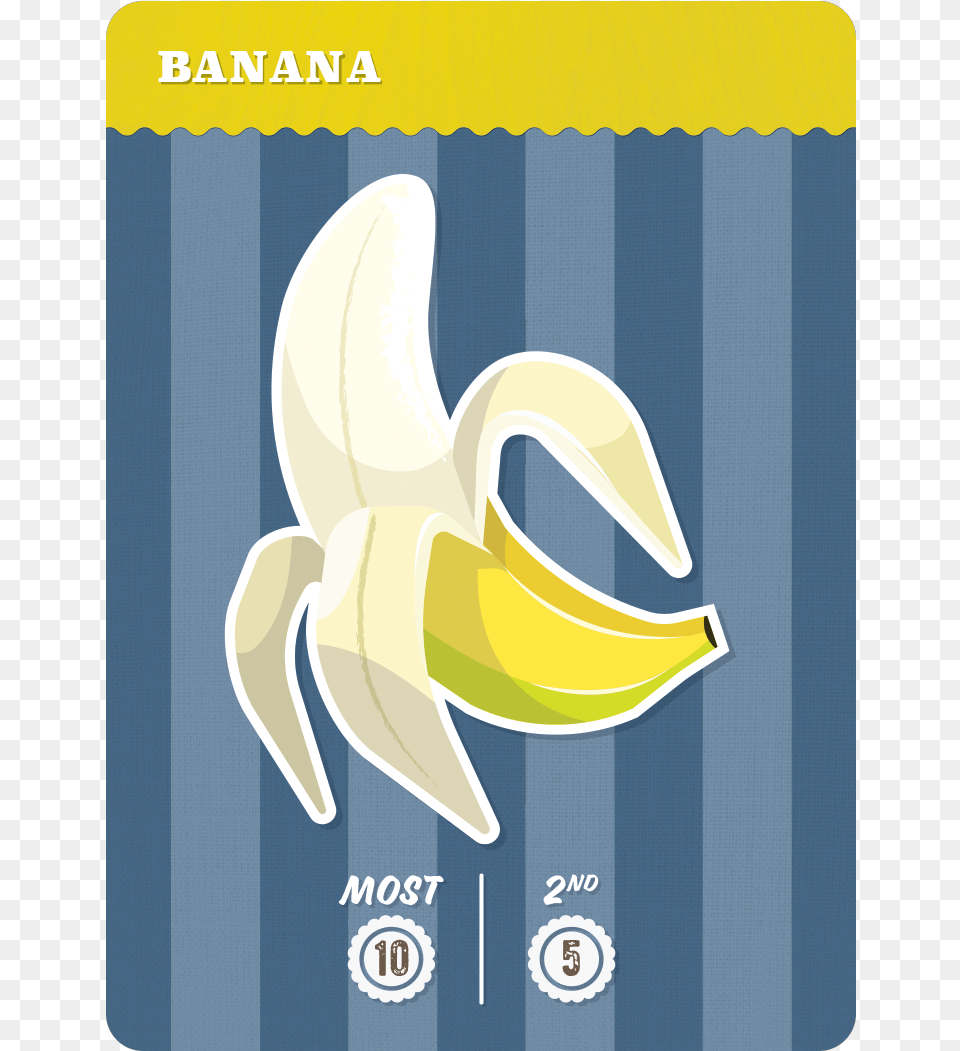 Ss Card31 Banana Rgb Banana, Food, Fruit, Plant, Produce Free Png Download