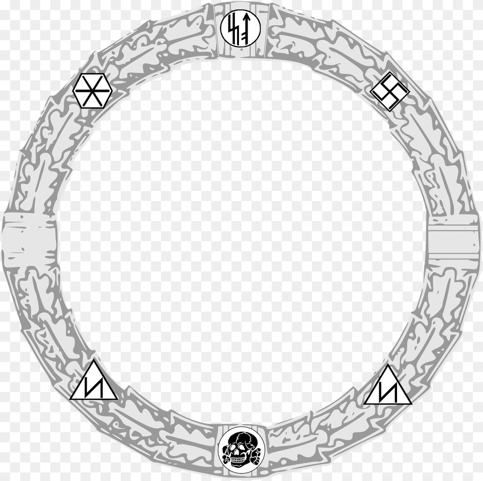 Ss Ehrenring Stargate Device, Oval, Accessories, Bracelet, Jewelry Png Image