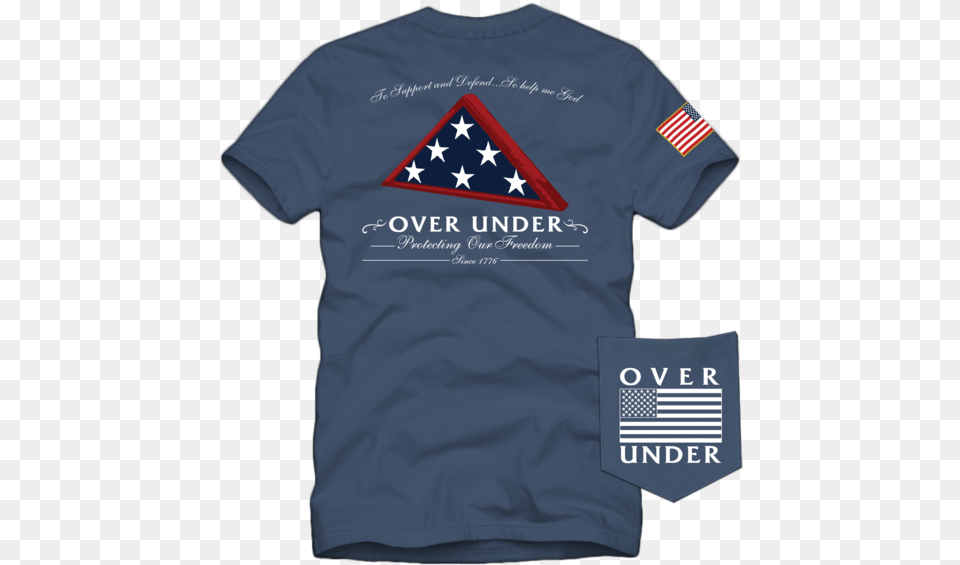Ss Folds Of Honor T Shirt Triangle, Clothing, T-shirt Png Image