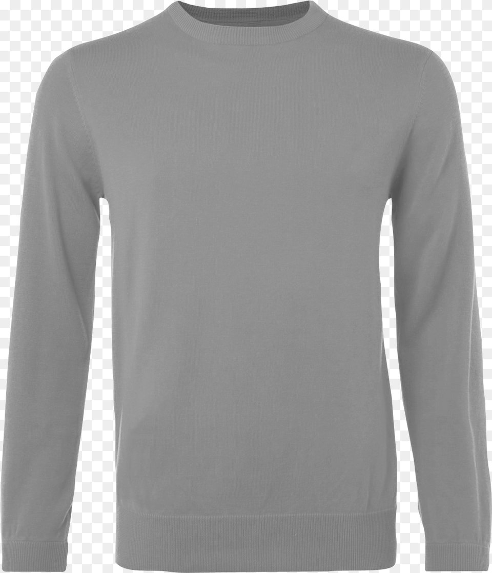 Ss Grey Jumper Long Sleeved T Shirt, Clothing, Long Sleeve, Sleeve, T-shirt Free Transparent Png