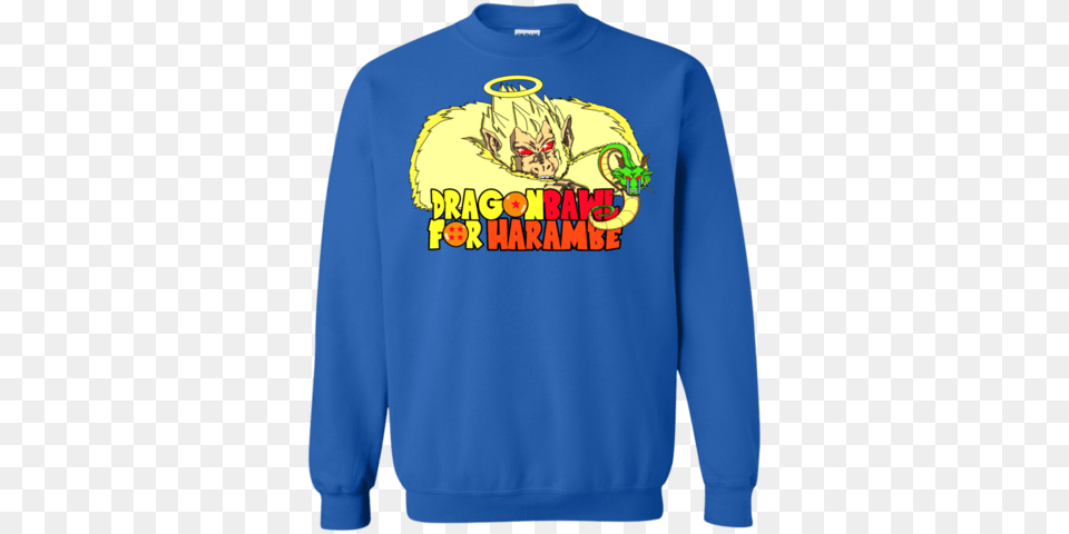 Ss Harambe Crewneck Sweatshirt Teem Meme, Clothing, Knitwear, Sweater, Hoodie Free Png