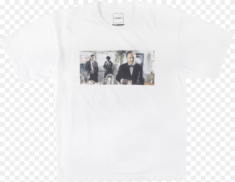Ss Pulp Fiction Wolf White Tee Active Shirt, T-shirt, Clothing, Person, Man Free Png Download