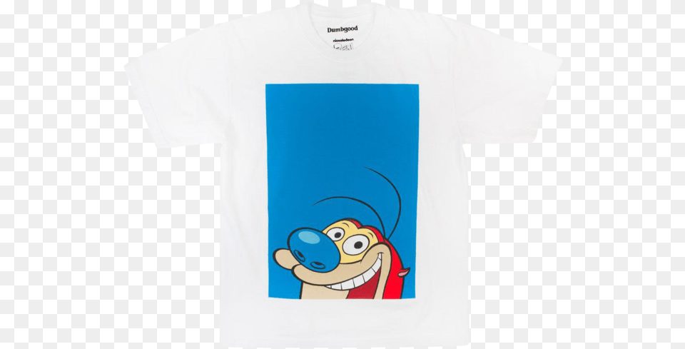 Ss Ren Amp Stimpy Blue Square Cartoon, Clothing, T-shirt Free Png