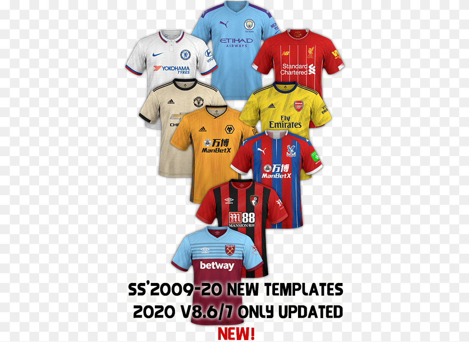 Ss Template Thread Football Manager Ss Kits Template, Clothing, Shirt, T-shirt, Adult Free Png