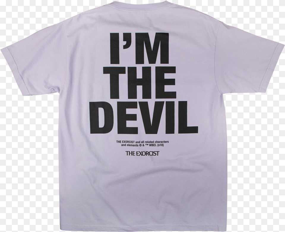 Ss The Exorcist The Devil Tee Lavender The Exorcist, Clothing, Shirt, T-shirt Free Png