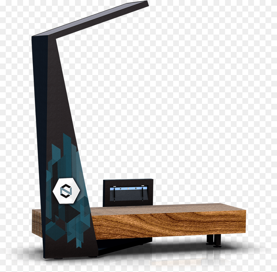 Ssb Render Smart Bench Free Wifi, Wood, Electronics, Screen, Electrical Device Png Image
