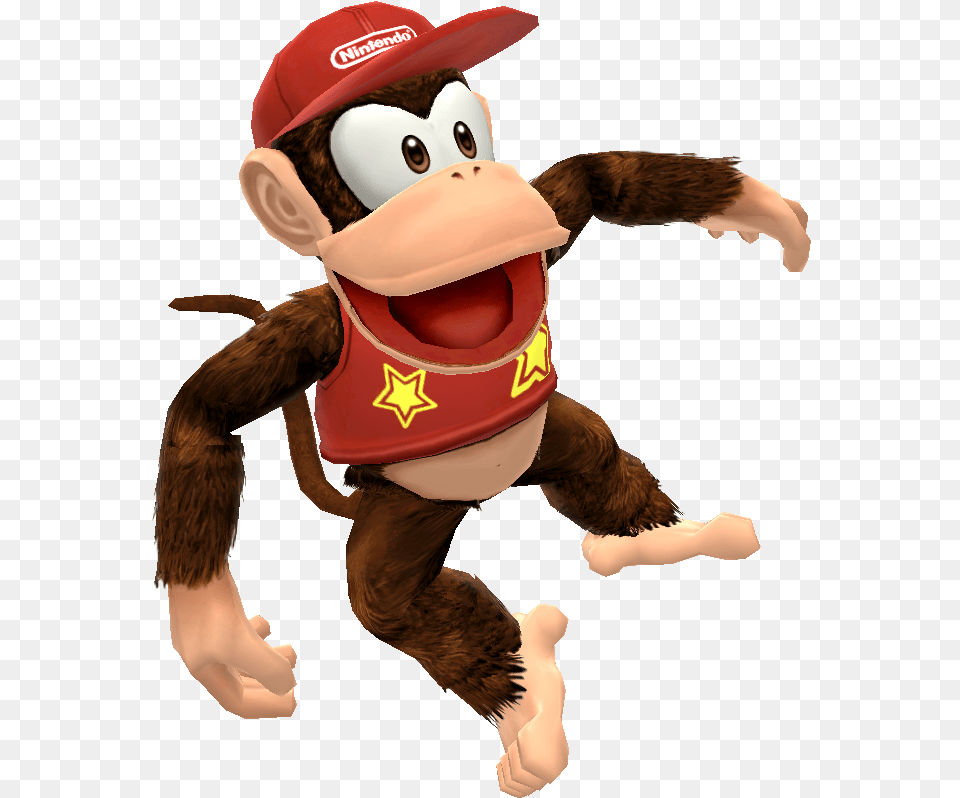 Ssbs Render Diddykong Smash Bros Diddy Kong Render, Baby, Person, Mascot, Animal Png