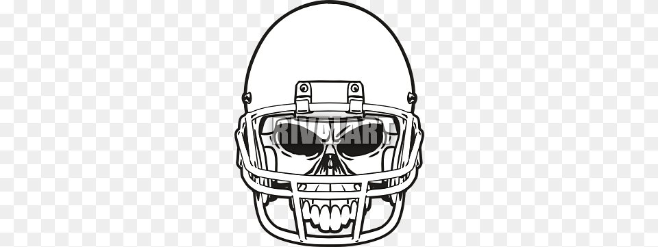 Ssckull Clipart Football, Helmet, American Football, Sport, Playing American Football Free Transparent Png