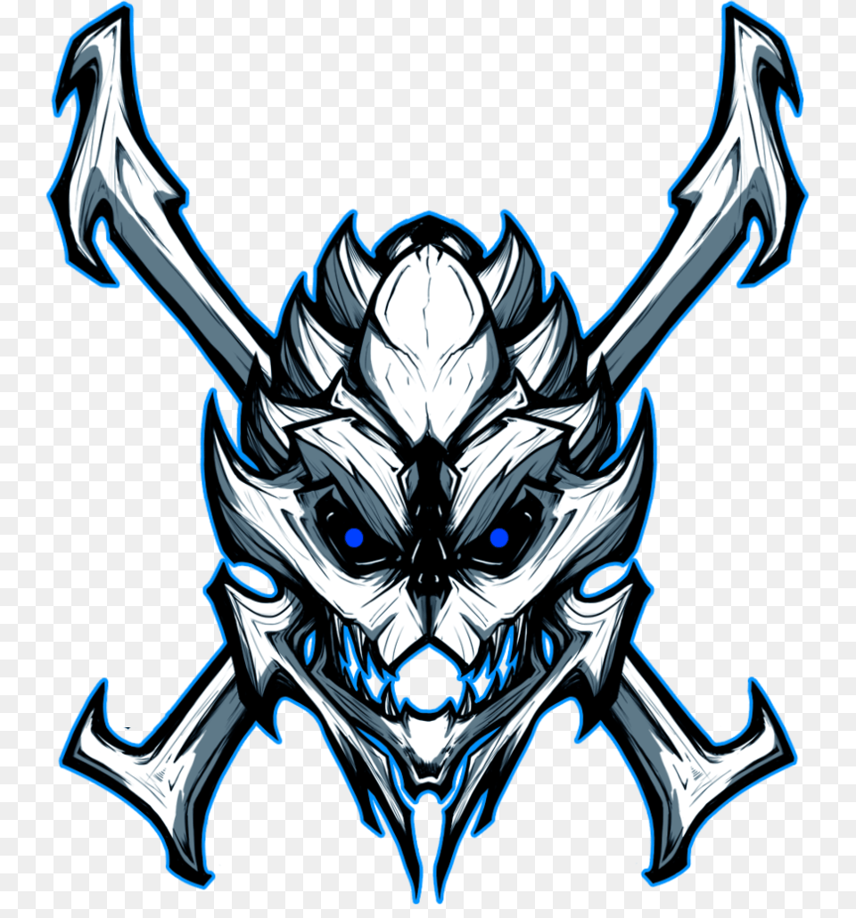 Ssckull Clipart Gaming, Emblem, Symbol, Person, Sword Png Image
