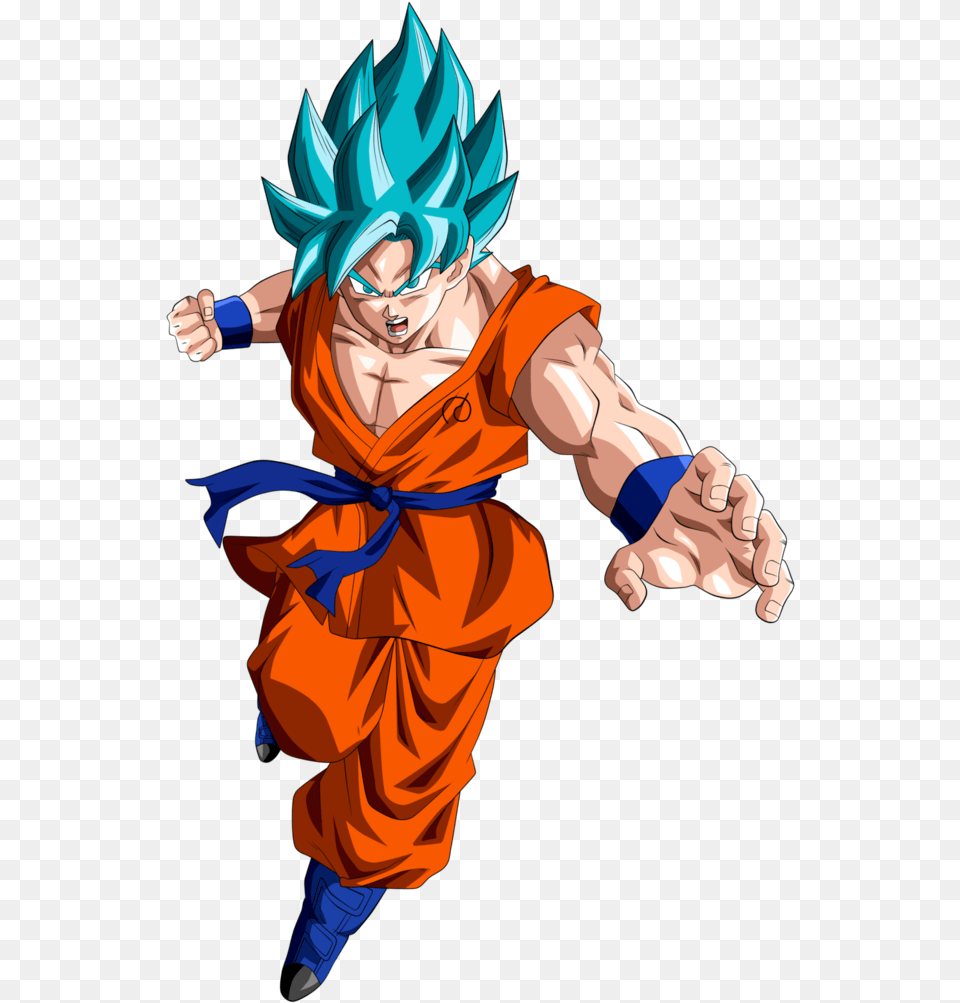 Ssgss Goku Hd Orange And Blue Character, Publication, Book, Comics, Baby Png Image