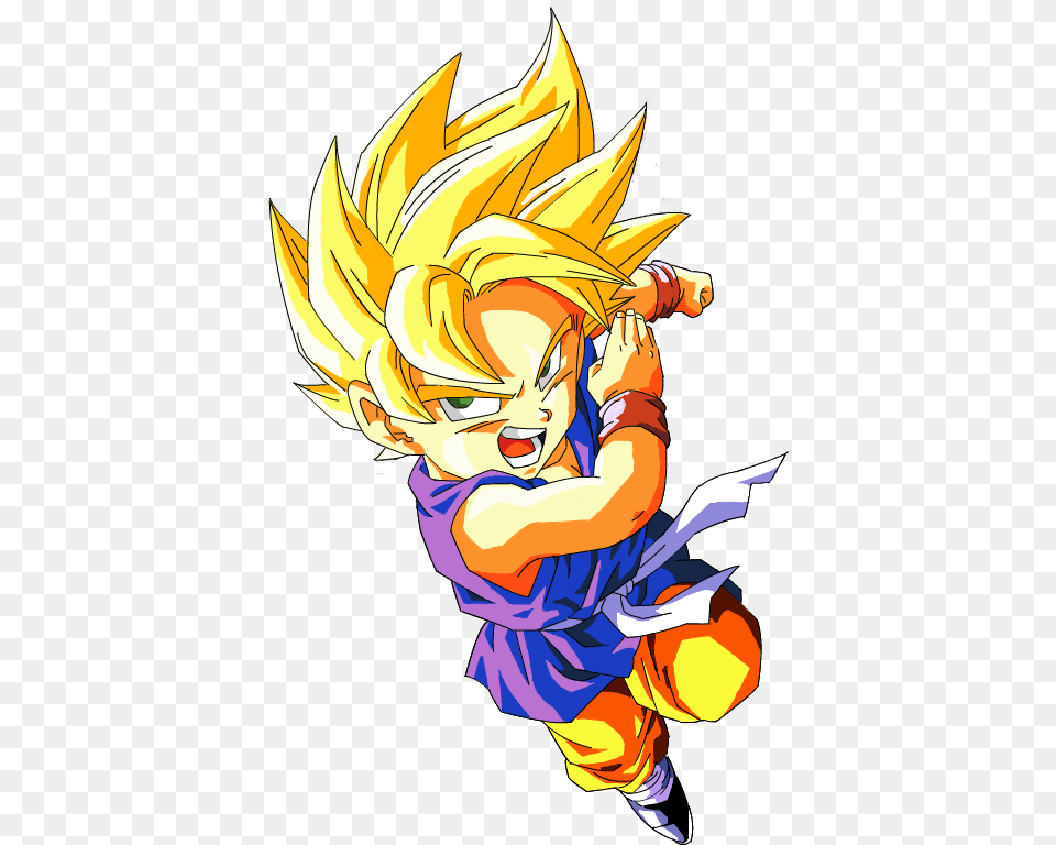 Ssj Gt Goku Transparent Download, Book, Comics, Publication, Baby Png