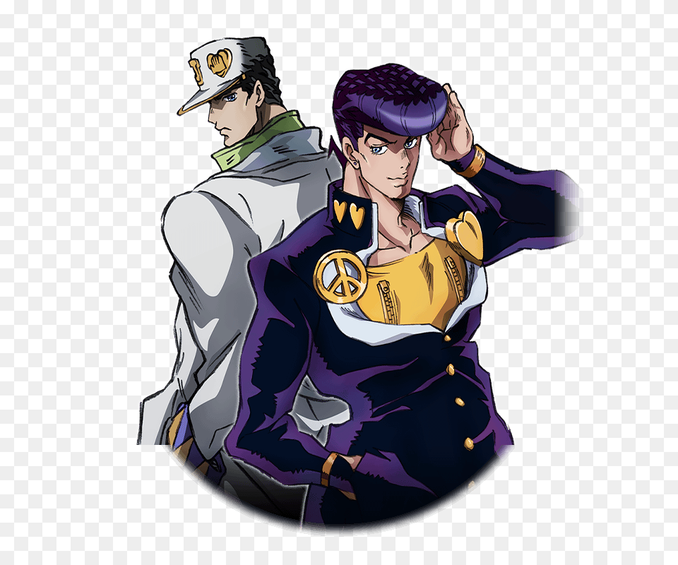 Ssr Josuke Higashikata And Jotaro Kujo, Book, Comics, Publication, Adult Png